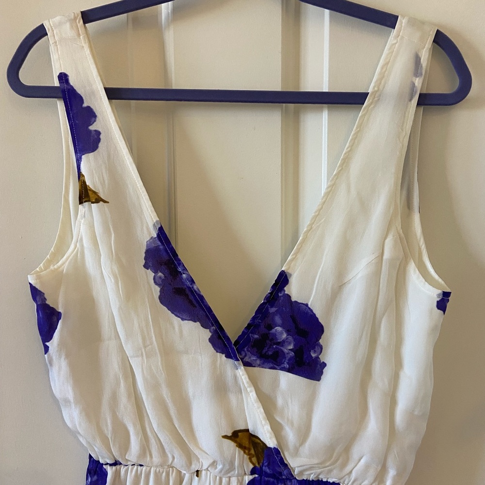 Winston White X Revolve Floral Romper Blue & White Size Small - Picture 5 of 6